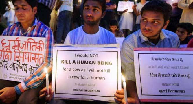 Demonstration for Lynching in dadri